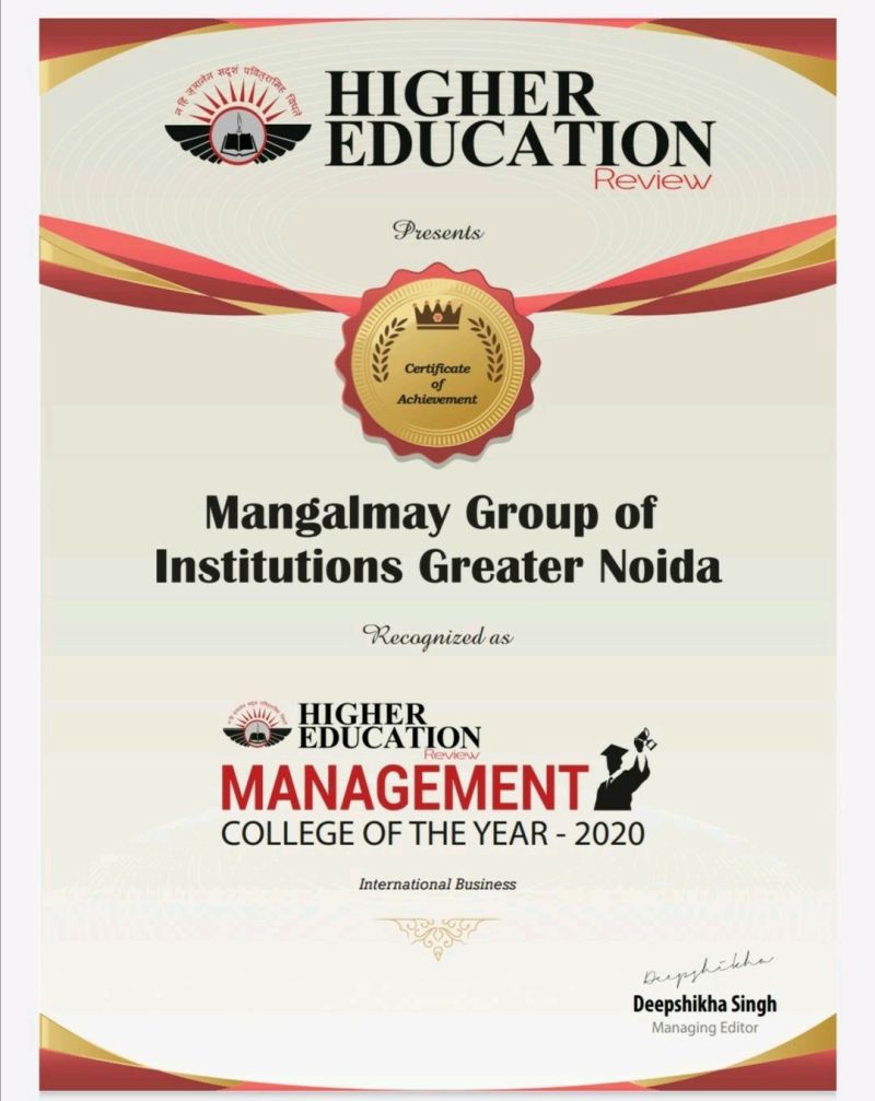 #achievement #bestmanagementcollege #collegeoftheyear #mangalmay 

#Mangalmay Group of #Institution
mangalmay.org