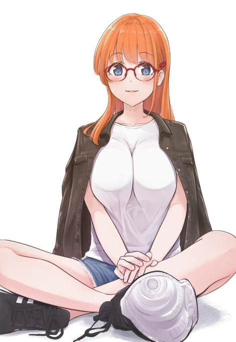塗りました!(*`∀`)あぐら～

#オリキャラ 