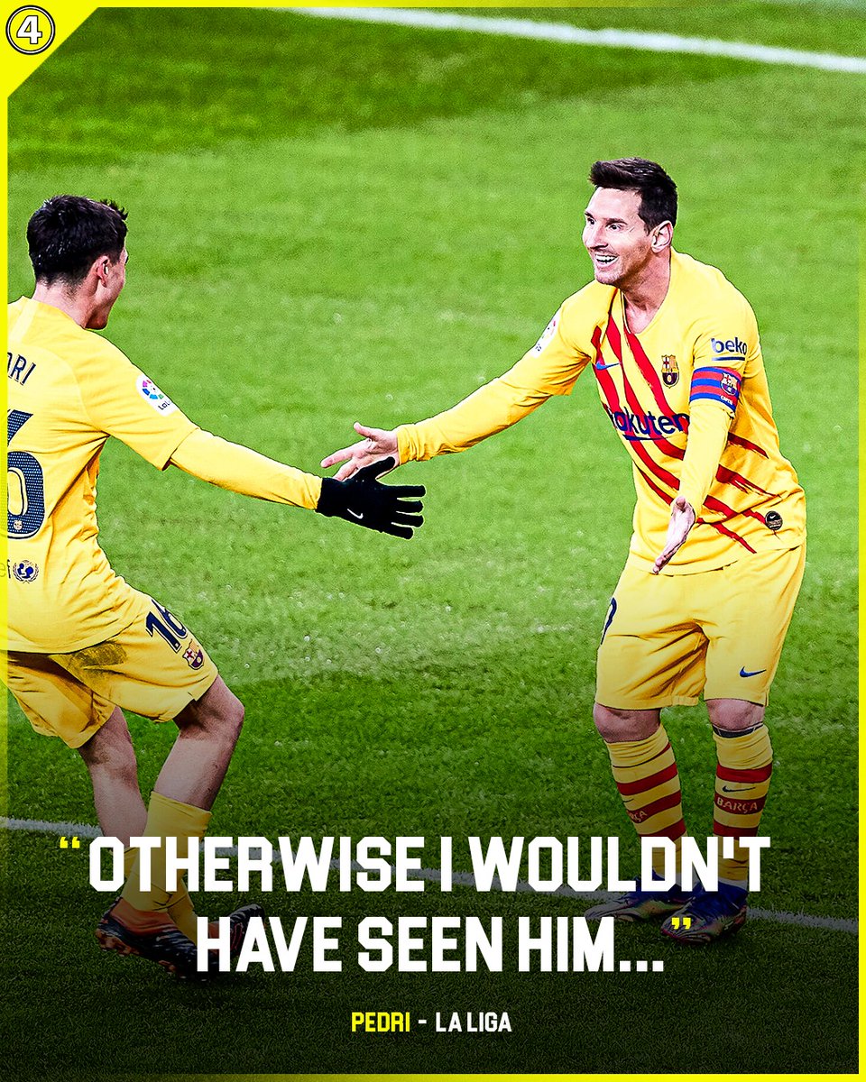 433's tweet photo. Lionel Messi got @Pedri's back ✨ https://t.co/p6MNny6pC4