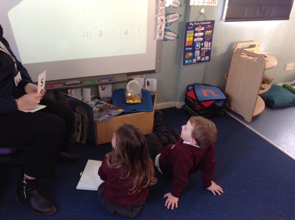 Practicing our phonics sound today 's'.