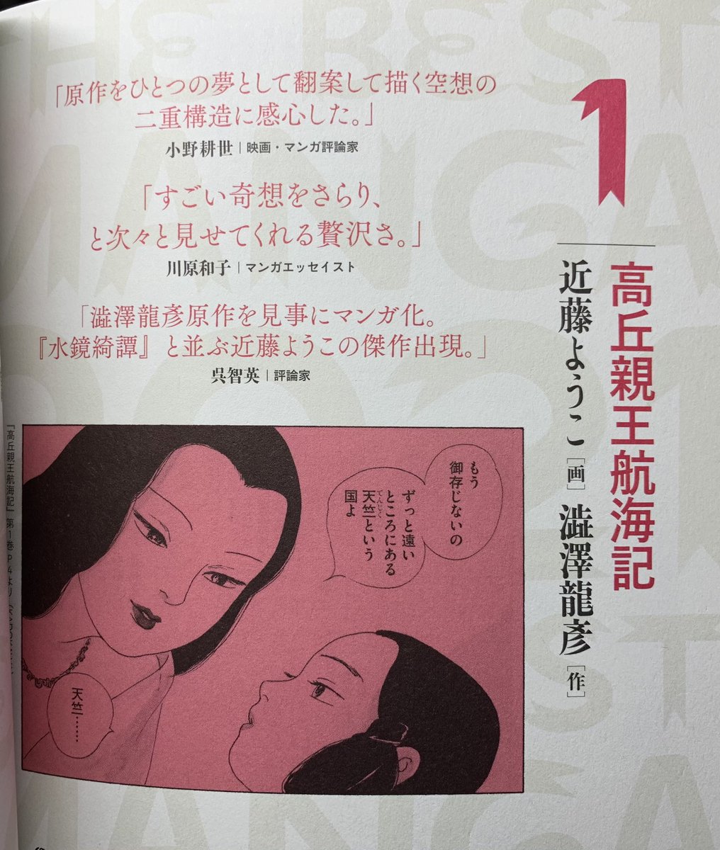 マニア堂 Ar Twitter The Best Manga21 このマンガを読め 1位は 高丘親王航海記 でした 近藤ようこ先生は15年の時に 五色の舟 で2位でしたね 1位おめでとうございます ちなみに今年の2位は田島列島先生 15年の4位も田島先生でした T