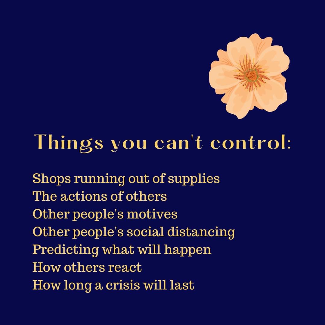 abdnnightline's tweet photo. With new lockdowns and uncertainty about returning to campus it is natural you might be feeling overwhelmed and anxious. In these situations we sometimes find it helps to split our worries into things that we can and cannot control. https://t.co/bDthwKaxOg