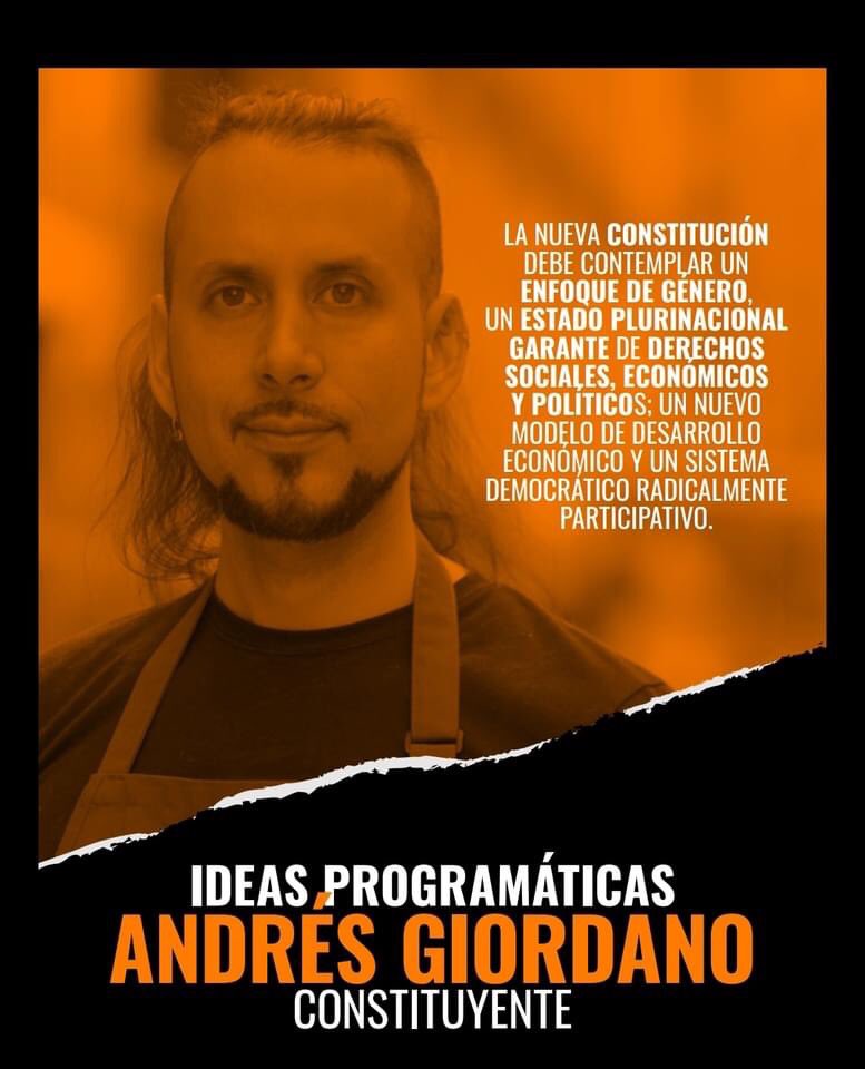 Un gran dirigente a la constituyente. 
Andrés Giordano, Pdte del Sindicato Starbucks por el distrito 8, junto a Patricia Lillo de #NOmasAFP 
#Apoyemos 
<a href="/SindicatoSbux/">Sindicato Starbucks</a>