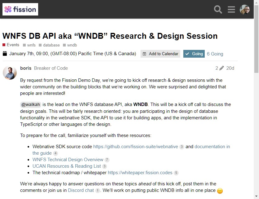 TrailHub1's tweet photo. Very interesting combination of ideas 
@orbit_db,  btree indexing with schema, @IPFS MFS
https://t.co/FexmW5ULms
Would love to see a benchmark comparison with say @MongoDB and #MindGraph
Join
@FISSIONcodes Web Native Database Design Session
6 PM CEST today
https://t.co/HfxVNCGPj9 https://t.co/PHqhMm4QRL
