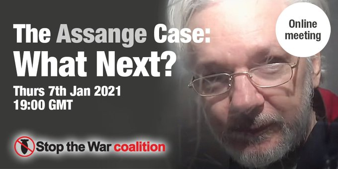 WgarNews's tweet photo. @gld301218 @RobynInTheStix @01000011CS @geoffrey_payne @WhteRbbnAdvocat @Outofthewoodsi1 @JulieEcoWarrior @Candles4Assange @lynlinking @CapesJoy @age_no_barrier @prudinx @blakandblack @Polyquats @jewellity @GreensDom @iamechofoxtrot @Gracie2608 @murtupuni @Girrali @RBJRON @fuzzi_mcapples @lynettejoyme @xskinn @rjstrikers @JonesHowdareyou @LadyPoop2 @Michz45 @LennaLeprena @MarlenaBateaux @exquisite_xqsit @jaci_wiley @3catHill @Watershedd @anne_clothier @rationalbitch @Earth1stlinda2 @yeppoon @lobbycoorg @L_DeWeaver @Loud_Lass @twtrrr @CartwheelPrint @AuSenate @Kosmic_Quokka @Snowden @Amnesty_IR_WA @TulsiGabbard #DontExtraditeAssange #DEAcampaign @DEAcampaign By #STWuk @STWuk https://t.co/w6hBv88bo1 The #AssangeCase What Next? #OnlineMeeting Th #7thJan2021 9:00 #GMT #STOPtheWARcoalition | #WikiLeaksFounder #JulianAssange #TeamAssange #FreeAssangeNOW #AusFedGovtComplicitInWarCrimes WGAR https://t.co/9lvuXEk7Sr
