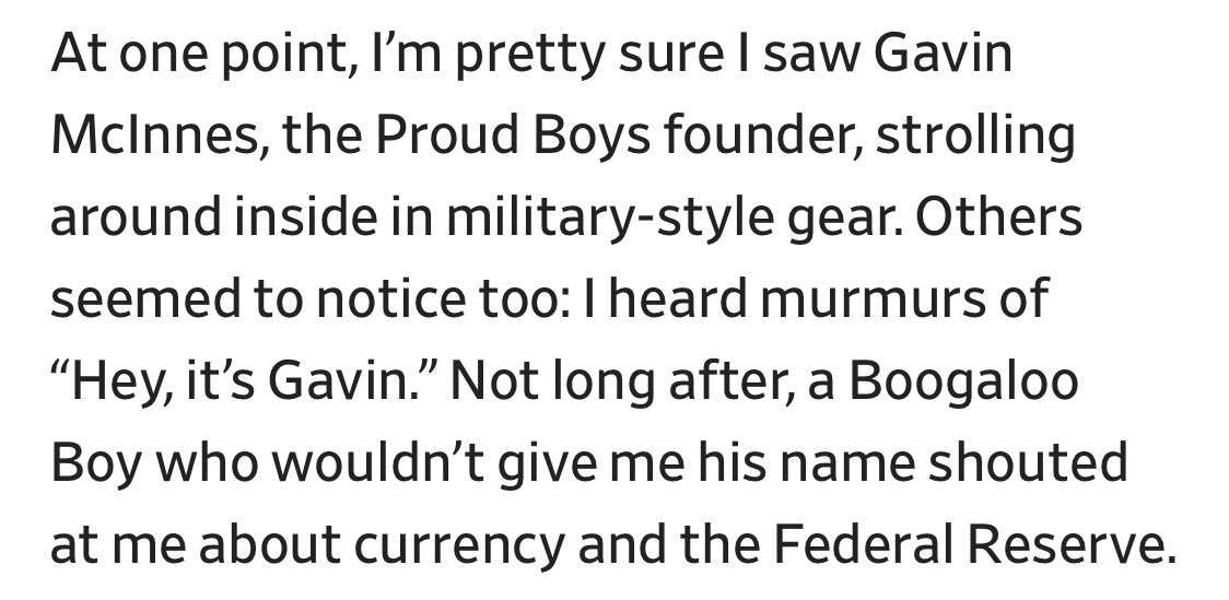 11) Author of “10Things I Hate About Jews”, defender of Holocaust deniers, and Proud Boys founder Gavin McInnes was likely there as well as Boogaloo boys who have nazi links. From  @aymanndotcom  https://slate.com/news-and-politics/2021/01/capitol-riot-photos-inside-trump.html