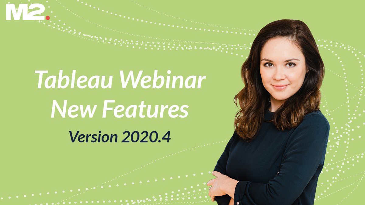 M2dot's tweet image. Online Webinar: Highlights of Tableau Version 2020.4

Dilyana Bossenz, Visual Design Consultant at M2, presents the highlights of the latest @tableau version 2020.4

Take the chance and join us - for free: m2dot.com/services/train…

#m2dot #tableau #webinar #applynow #register