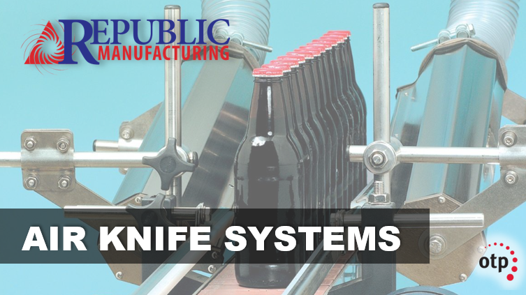 OTPIndustrial's tweet photo. REPUBLIC AIR KNIFE SYSTEMS are engineered, manufactured and tested to provide 99.9% of liquid, dust, and debris removal from products prior to labeling, ink jet laser coating, packaging, or other  operations using a high velocity, high impact air stream. 

https://t.co/tEQitr5FWZ https://t.co/kbdkPTDIJd