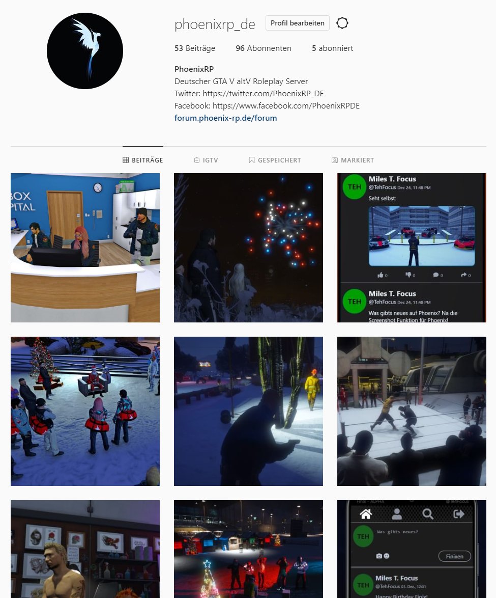 PhoenixRP_DE's tweet photo. Schon unserem #instagram gefolgt? Dort gibt es regelmäßig Bilder aus der Community, als auch Updates von #PhoenixRP
Twitter und Facebook kümmern sich eher um Text und Informationen zu Events/Community.

#GTARP #GTAV #GTA #GrandTheftAutoV #GrandTheftAuto #Roleplay #GermanRoleplay https://t.co/0OOPGJLQfH
