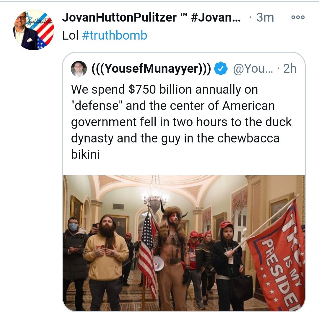 JovanHPulitzer's tweet photo. Lol and the #MainstreamMedia wants to feed us this drivel to turn our minds mushy. #OYFE https://t.co/3tzJMAO0Um