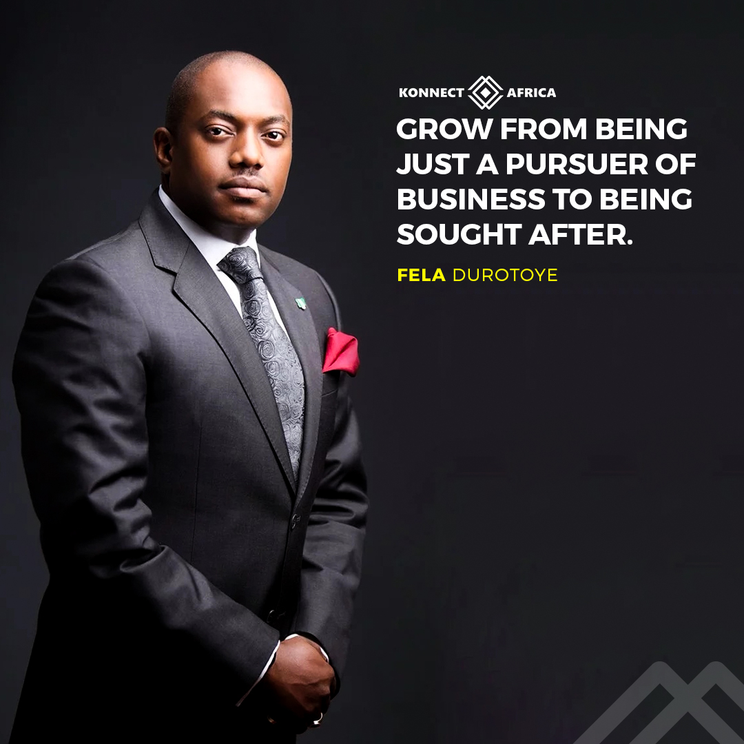 KA_Digest's tweet photo. Grow from being just a pursuer of business to being sought after. @feladurotoye 
Grow from being just a chaser of jobs to being sought after. 
Grow! https://t.co/QfEOGMH9Q0