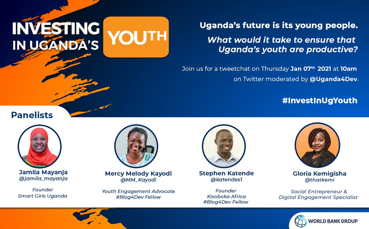 An important conversation.
What would it take to grow youth productivity? 
#YouthSpeak.
#InvestInUgYouth
10:00am today with @Uganda4Dev