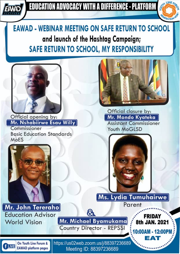 YouthLineForum's tweet photo. Join us tomorrow for a conversation on Safe Return to school. We shall also launch a campaign #SafeReturn2schoolMyRole Follow the link to join the conversation. We shall have speakers from different stakeholders
https://t.co/gNhzC9Cox6 https://t.co/Ot2CCP0jEr
