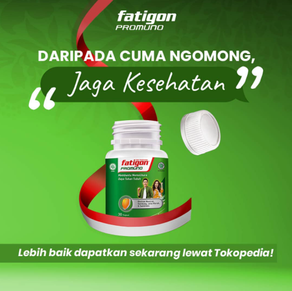 tvOneNews's tweet photo. Kita sering bilang ke orang-orang tercinta buat “Jaga Kesehatan,” tapi gimana dengan kesehatan kamu sendiri, Sob? Yuk jaga daya tahan tubuh dan juga #JagaImunIndonesia dengan kebaikan 4 Herbal Asli Indonesia dalam #FatigonPromuno! 
Dapatkan produknya di https://t.co/KGCtEqZs5e https://t.co/fBaIq6Etoj