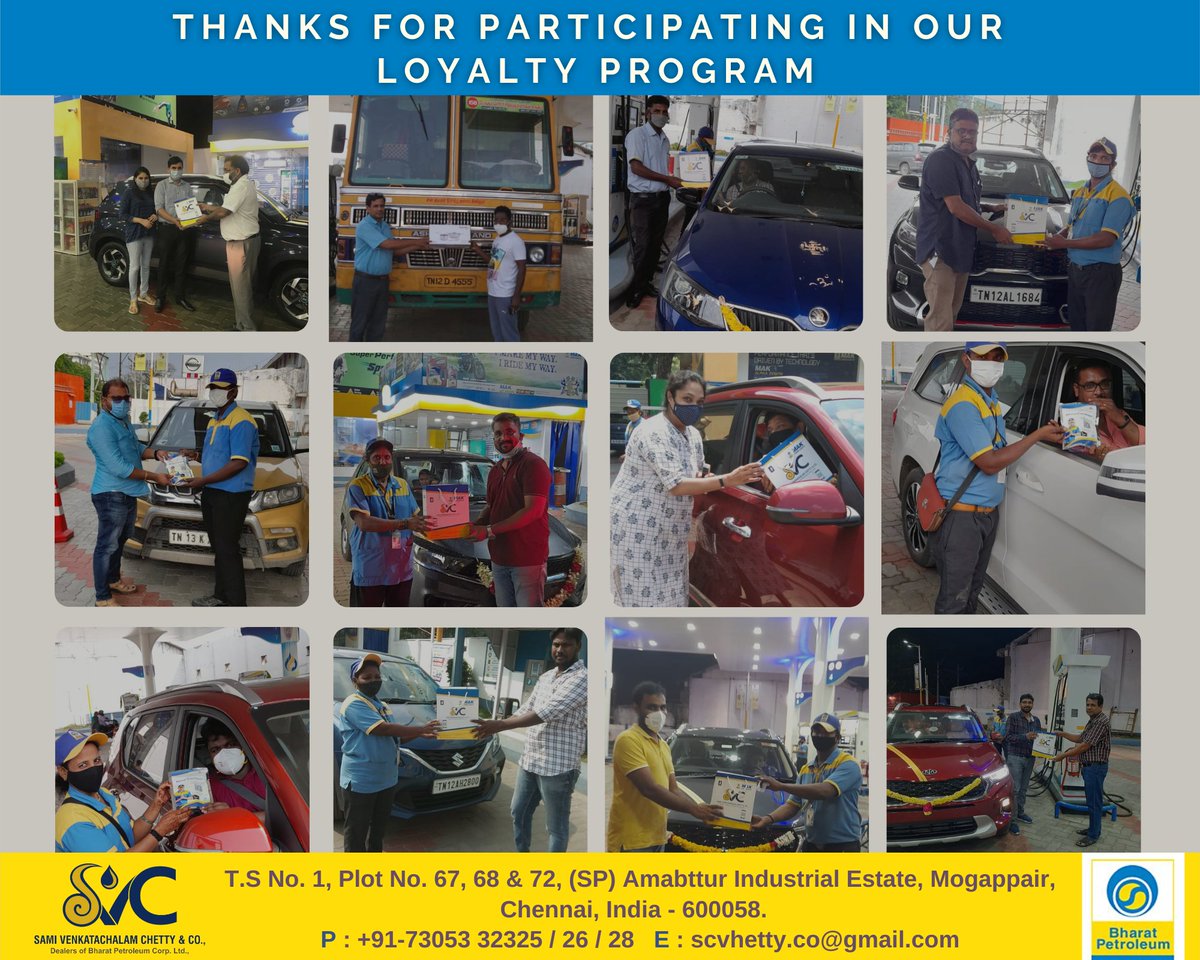 ChettyCo's tweet photo. Thank-you for participation in our Loyalty Program ⛽️🎁

#HappyCustomers #FuelOffer #Petroleum #BPCL #Fuelstation #SVChetty #Offers #BharatPetroleum #BharatPetrolPump #loyaltyprogram https://t.co/qmOqOXtW72
