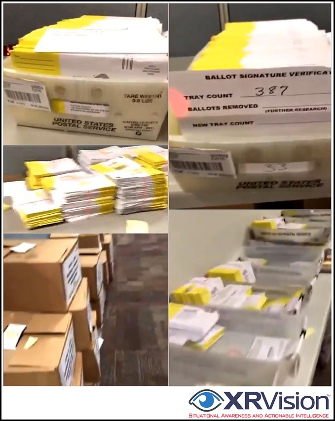 not sure what technology these screengrabs of boxes with ballots is supposedly showcasing...but look it's got the XRVision logo right there!