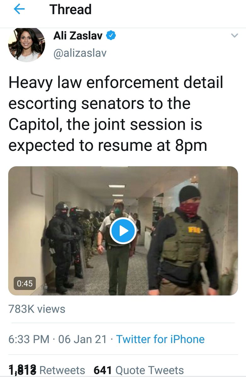 8. Ali Zaslav of CNN was also reporting today but took video from the inside lockdown.