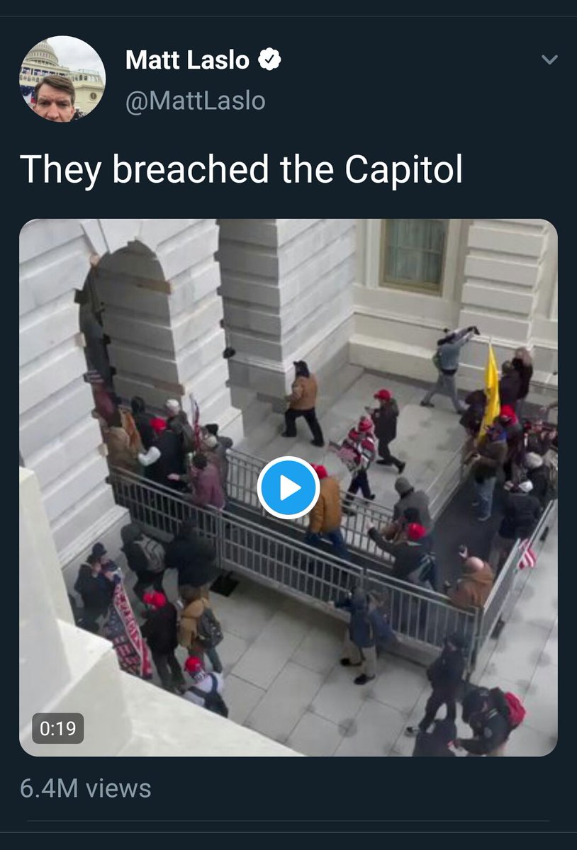 13. Someone actually asked him about his survival tactics he almost had to use. You have to just read this for yourselves. Interestingly, he also got a photo of the people breaching the Capitol.