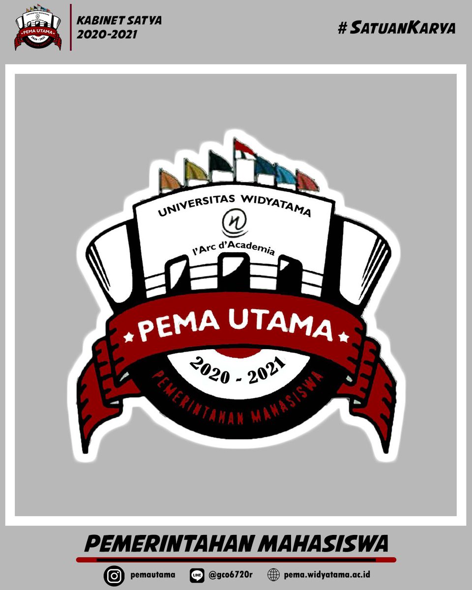 pemautama's tweet photo. Pemerintahan Mahasiswa Universitas Widyatama Masa Bakti 2020-2021
•Kabinet SATYA• https://t.co/bQHyHIRspX