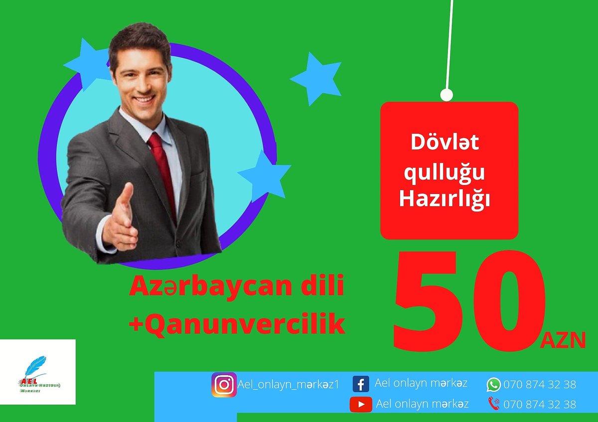 Salam Dövlət Qulluğu yeni qrup qeydiyyat başladı
Ətraflı məlumat üçün yazın.
