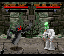TMNT_TF's tweet photo. After years of rumors, the dream of an update to #ClayFighter Tournament Edition is a reality! This Saturday, be the first to see a glimpse of the updated gameplay for Ultra ClayFighter TE. Here are a few screenshots of the updated UI and my favorite Ickybod Clay color. #SNESFGC https://t.co/Si8mhneTzz