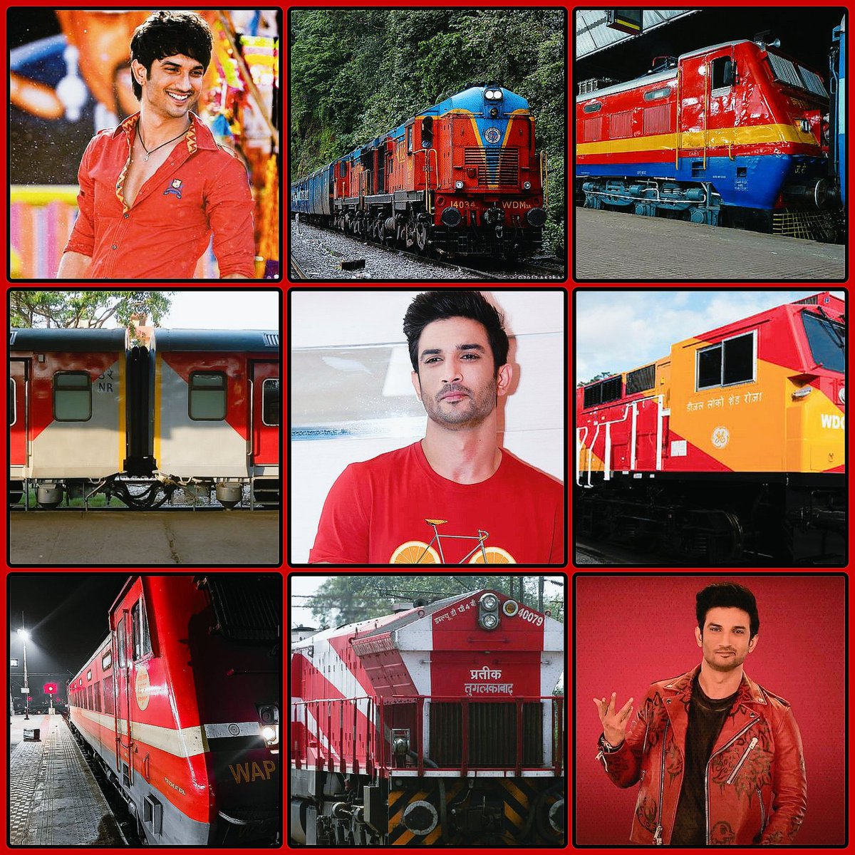 5. With WDM3A, WDP4B, WAP2, WDG4G, WAP4 and the famous Rajdhani LHB rake.