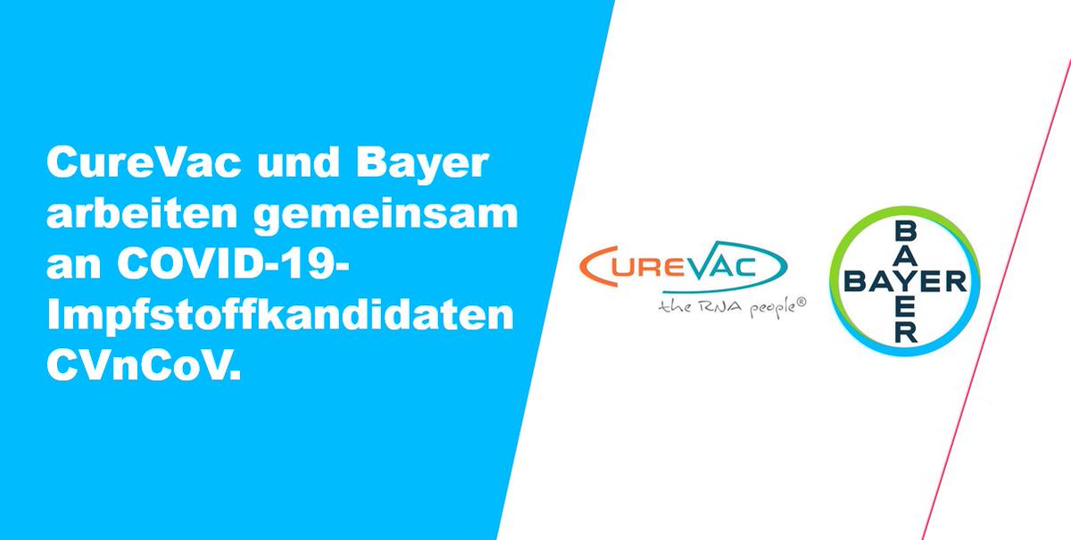 +++ News +++
<a href="/CureVacRNA/">CureVac</a> und <a href="/Bayer/">Bayer AG</a> arbeiten gemeinsam an #COVID19-Impfstoffkandidaten CVnCoV.
Weitere Informationen finden Sie hier: media.bayer.de/baynews/baynew…