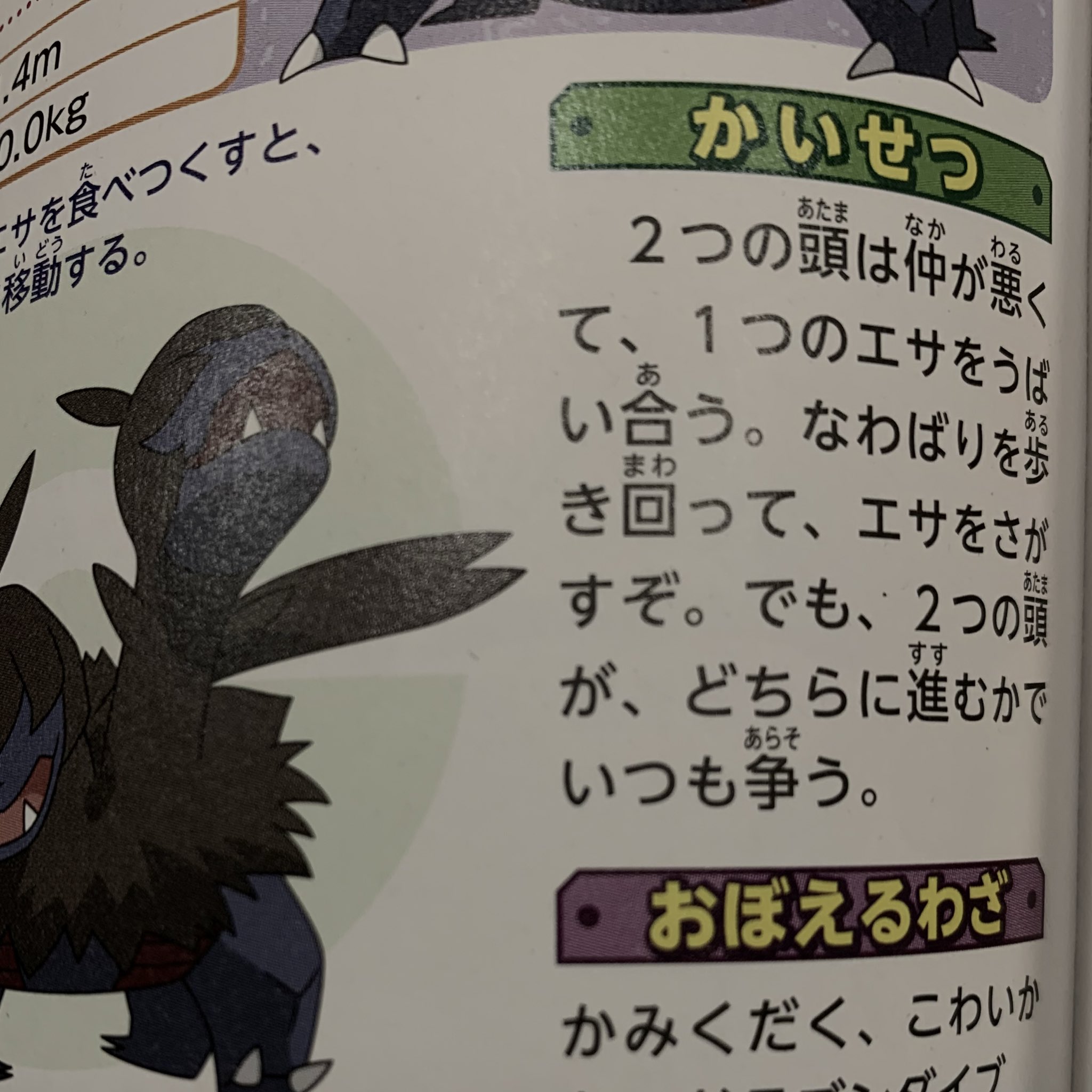 なん ポケモン1匹ずつに個性と背景があることに感動 ジヘッドは仲悪くて サザンドラは両腕の頭に脳がない 知らんかった ポケモンずかん T Co Oocsl2gy8g Twitter