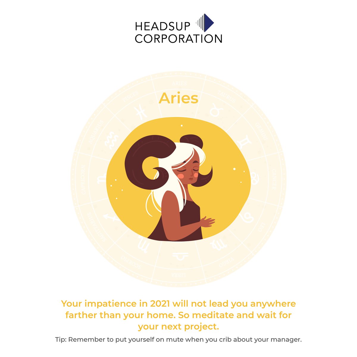 headsupcorp's tweet photo. Welcome to the new year (Capricorn, Aquarius, Pisces, Aries), know what astrology has to offer you this 2021.

Tag your friends and let them know what future hold for them!

#headsupcorporation #futuregoals #capricon #aquarius #pisces #aries #predictions #futurepredications https://t.co/N99lxroBRG