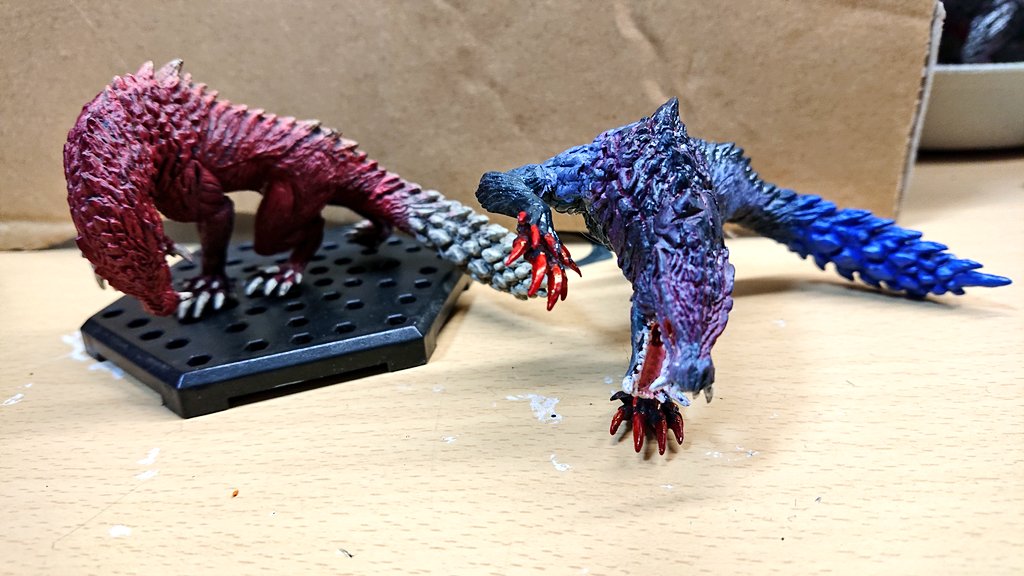 オドガロン亜種のフィギュアを作りました～ クリアフィギュアを改造