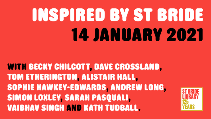 stbridefdn's tweet photo. We have two fantastic lectures coming up over the next month. See what tickles your fancy!

Inspired by St Bride
14 January
7–9pm

Do It Like You Do It 
With Agyei Archer
10 February
7–8.30pm

Both online via Zoom, tickets £3–5

For more info and to book >
https://t.co/lXDAYlobD9 https://t.co/2etmkeL6GE