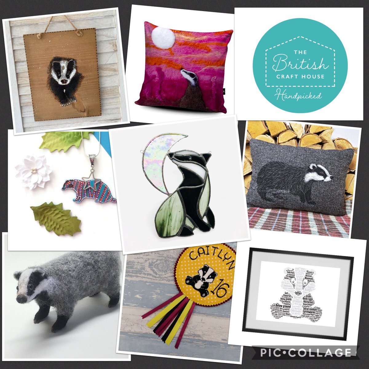 It’s the first #teamworkthursday of 2021 <a href="/BritishCrafting/">BritishCraftHouse</a> and my choice is this lovely cete of badgers! Brilliant makers are <a href="/SixpennyStudio/">Sixpenny Studio</a> @thewonkyfox <a href="/CannySquirrel/">The Canny Squirrel</a> <a href="/WordArtbyJane/">WordArt</a> <a href="/AHeartlyCraft/">Aheartlycraft</a> <a href="/artbyLoriW/">Art By Lori Creations</a> @LarrywareEmily <a href="/LymelightGlass/">Lymelight Glass Studio</a> #tbch #shopsmall #SmallBusiness