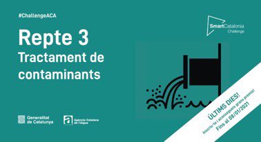 dmarcop's tweet photo. 🗣 demà darrer dia per presentat la teva proposta al #ChallengeACA per millorar digitalment la gestió de l'aigua? Recorda que pots guanyar:
1️⃣🏆 15.000 € + prova pilot
2️⃣🏆 5.000 €
3️⃣🏆 3.000 €
🕧 Inscriu-te ja!🔗https://t.co/eU1xK0QP0z
@tic @i2CAT @aigua_cat https://t.co/61aWDVnkKK