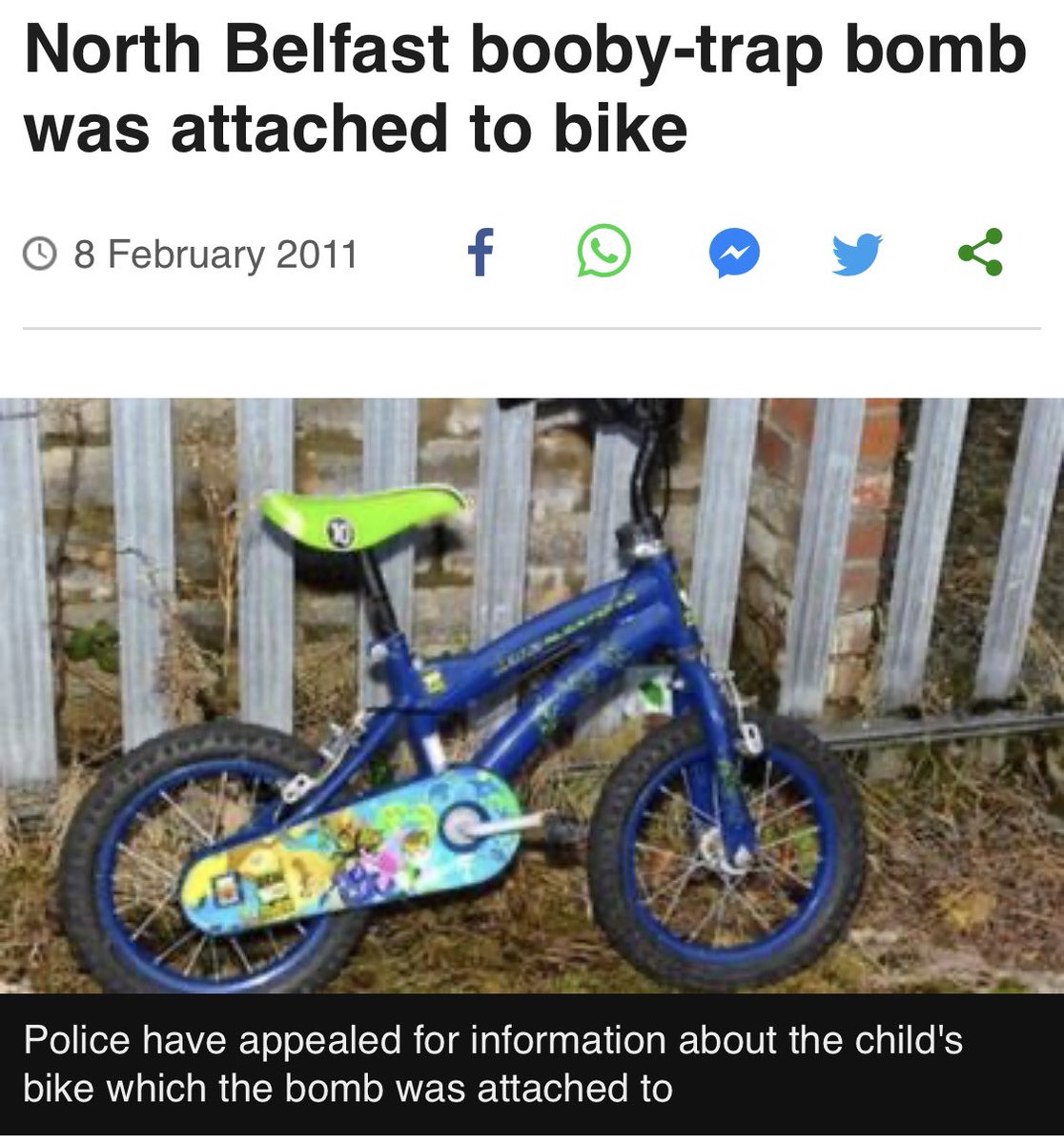 SoldierAtoZFund's tweet photo. From 2011. A Troubles retro-tactic still being used 12 years after the Good Friday Agreement.

Still happy to kill children should the opportunity arise.

Q: Terrorist or Freedom Fighter?
Comment your answer below!

This is what Soldiers A to Z had to deal with. https://t.co/0tyatfwLRT