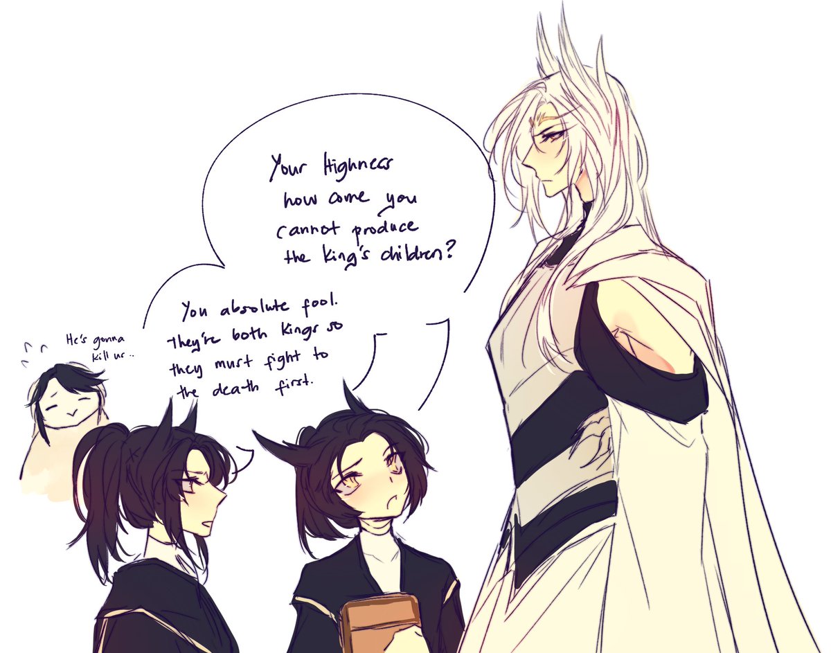 xicheng lotg concept au doodles // rewatched lotg so there you go 