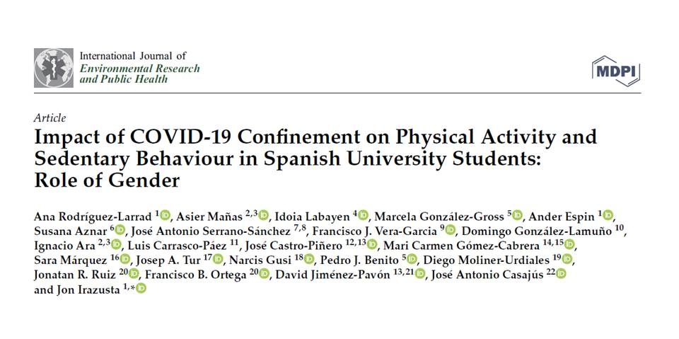 AgeingOn's tweet photo. #COVID19 #Confinement #PhysicalActivity #Spanish #universities (16) #Students [13,754 (8960 W, 4728 M)] #RoleOfGender @upvehu #AgeingOn @AgeingOn @irazusta_jon @AnaRlarrad #AnderEspin @ehuscientia #EHUpaper #EXERNET @CSD #mdpiijerph @IJERPH_MDPI

https://t.co/nTZ38HKWBP https://t.co/r1mntaOhcX