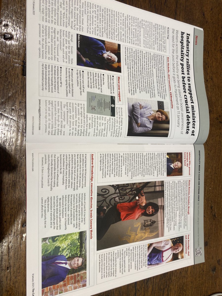 Great support from <a href="/james_stagg/">James Stagg</a> <a href="/Caterertweets/">The Caterer</a> for <a href="/seatat_thetable/">Seat at the Table</a> Thank you <a href="/UKHospKate/">Kate Nicholls OBE</a> <a href="/GoStembo/">Andrew Stembridge</a> <a href="/NishaKatona/">Nisha Katona</a> <a href="/ChefTomKerridge/">Tom Kerridge</a> <a href="/adrianellis_aea/">Adrian Ellis</a> <a href="/lydiarigby/">Lydia Rigby</a> <a href="/freyamorton9/">Freya Morton</a> <a href="/hmurray9/">Harry Murray MBE</a> @AngelaHartnett <a href="/paul_heathcote/">Paul Heathcote MBE</a> <a href="/AMCKTVS/">Andrew Mckenzie</a> <a href="/nigelmp/">Rt Hon Nigel Evans</a>