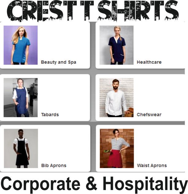 Corporate &amp; Hospitality- have them Embroidered or Printed, visit our-catalogue.com/CTSI/catalogue… #beauty #spa #healthcare #tabards #chefs #aprons #Staff #branded #aberdeenshire #buylocal #personalisedclothing #workwear #Bars #hotel #hair #nails