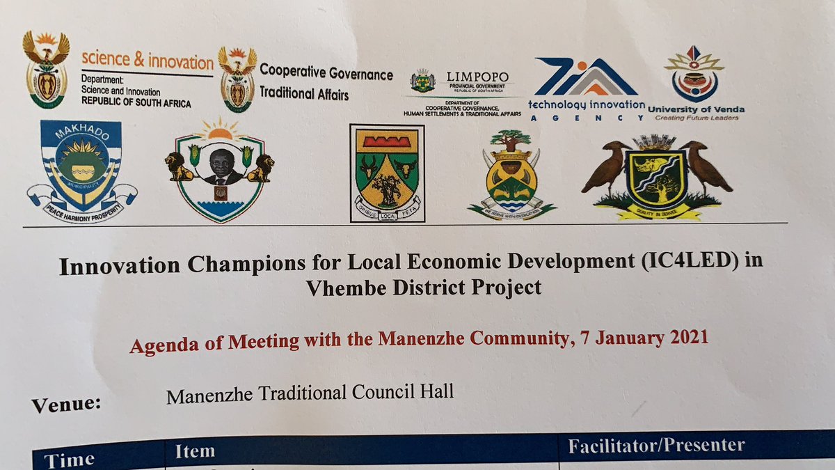 ic4led's tweet photo. The @Univenofficial Institute for Rural Development at Manenzhe Council Hall for #ic4led #ic4led_vhembe meeting with community stakeholders. Towards people-owned and driven LED. @tavhi19 https://t.co/5F0qn33J5K