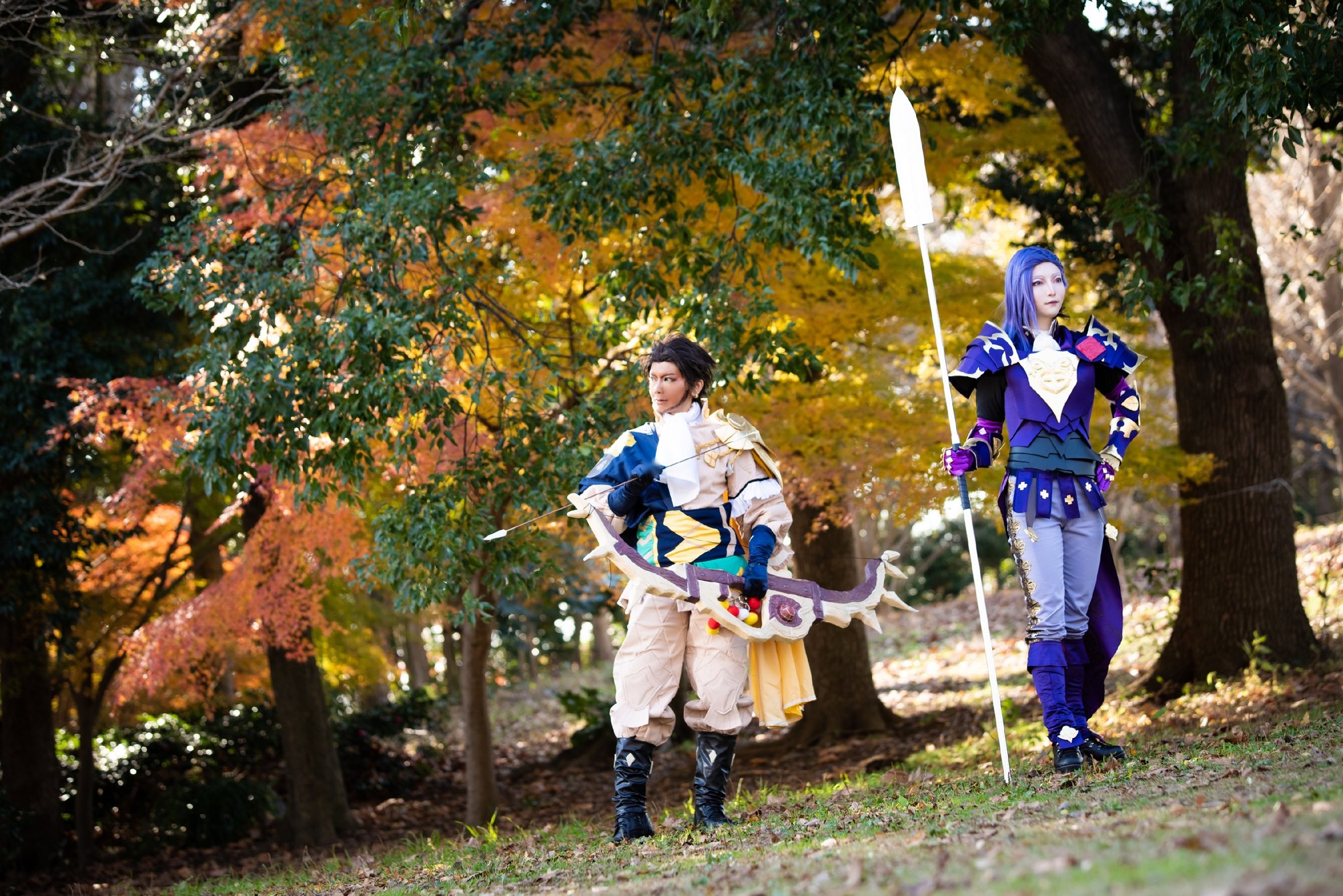 ゆえこ スペンサー Cosplay ファイアーエムブレム風花雪月 Fire Emblem Three Houses クロード Claude ローレンツ Lorenz 君のいない世界など きっと味気ないだろうからな ローレンツ もゆなたさん Moyunata クロード ゆえこ Photo Kouさん