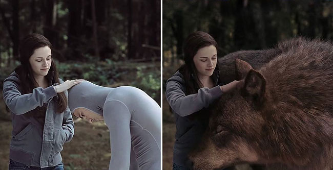 Iconic Movie Scenes Before-And-After Special CGI Effects... 1. Twilight Saga: Eclipse