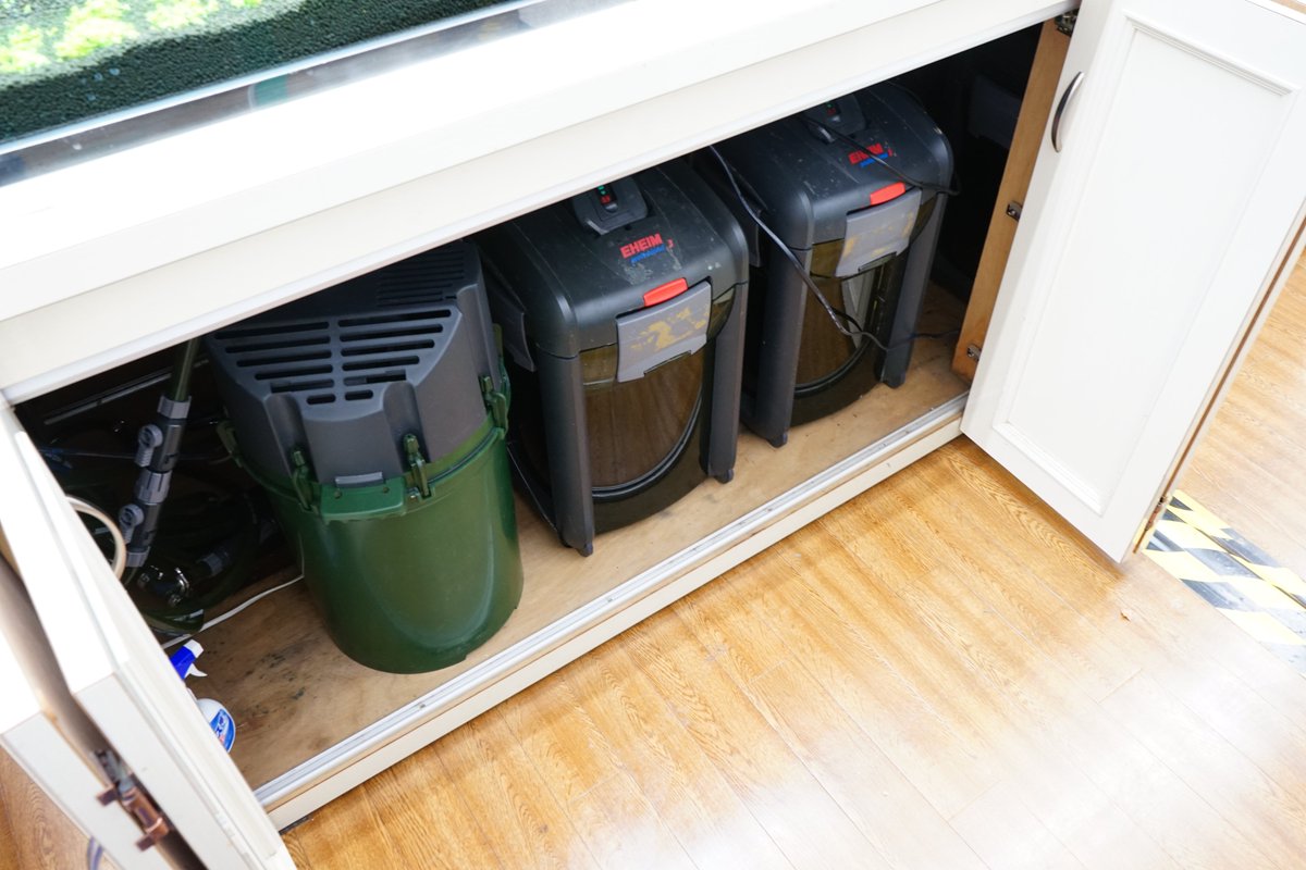 チャーム公式 館林店3m水槽設備紹介 使用しているフィルター紹介 丸い方は ろ材容量18l 流量00l Hを誇る エーハイム2260 四角い方は 最高クラスのろ過容量と流量 高いメンテナンス性の エーハイム80 合計8台で総流量 l H ろ材容量 121 5 チャーム公式 館林店3m水槽設備紹介 使用しているフィルター紹介 丸い方は ろ材容量18l 流量00l Hを誇る エーハイム2260 四角い方は 最高クラスのろ過容量と流量 高いメンテナンス性の エーハイム80 合計8台で総流量 l H ろ材容量 121 5