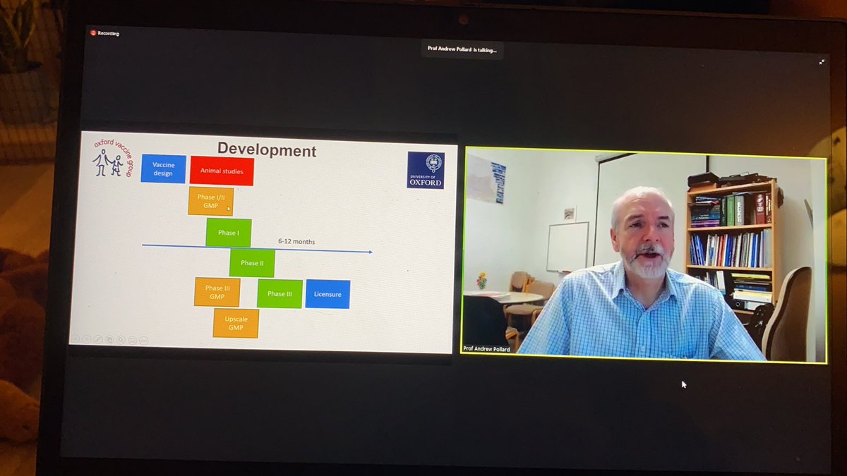 By condensing the development phases it enabled development at pace. Planning of clinical trials at the same time as initial animal studies. Minimising gaps and speeding up where possible. Also manufacture upscaling increased early - moving from lab to mass manufacture is hard!