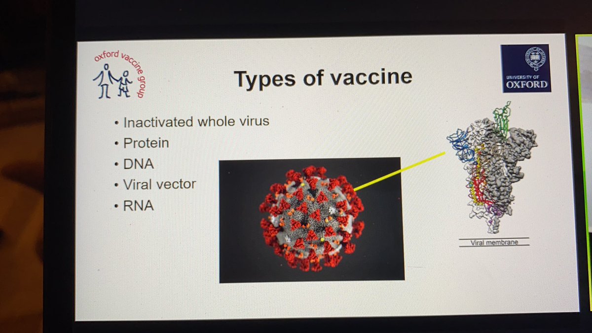 Many different possibilities for vaccines - the key is to introduce the spike protein so that the immune system recognises it next time  #ASEConf2021