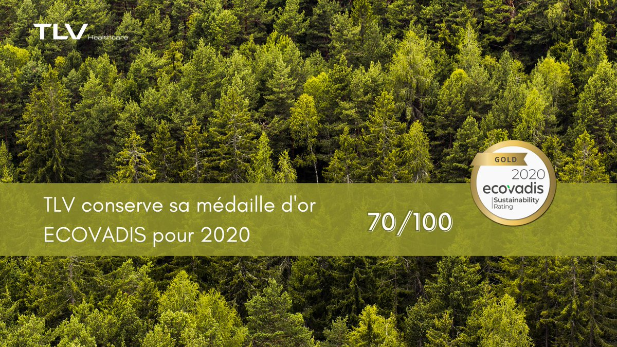 TRATOTLV's tweet photo. TLV vient d’obtenir le renouvellement de sa médaille d’or @EcoVadisFR pour la 2ème année consécutive.
Avec une note de 70/100 (+5 points par rapport à 2019), TLV fait partie du TOP 2% des entreprises évaluées par EcoVadis dans son secteur d’activité. #rse #ecovadis https://t.co/ZaY9g5MT8f