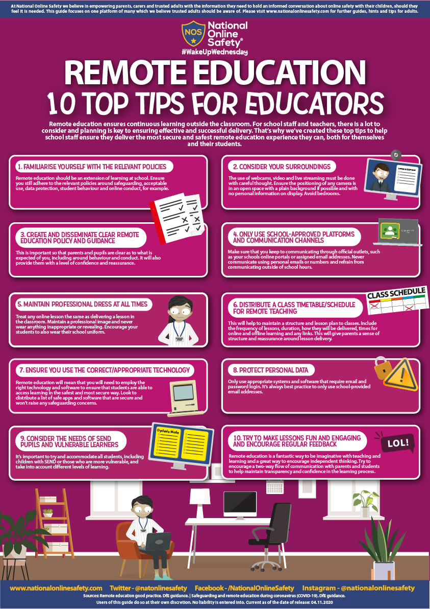 wake_up_weds's tweet image. Remote education? We’ve got you 🤗 Check out our free #OnlineSafety guides to lockdown learning for teachers, parents and children.
Apple: hubs.ly/H0DltPL0
Android: hubs.ly/H0DlrMb0
Desktop: hubs.ly/H0DlwHC0