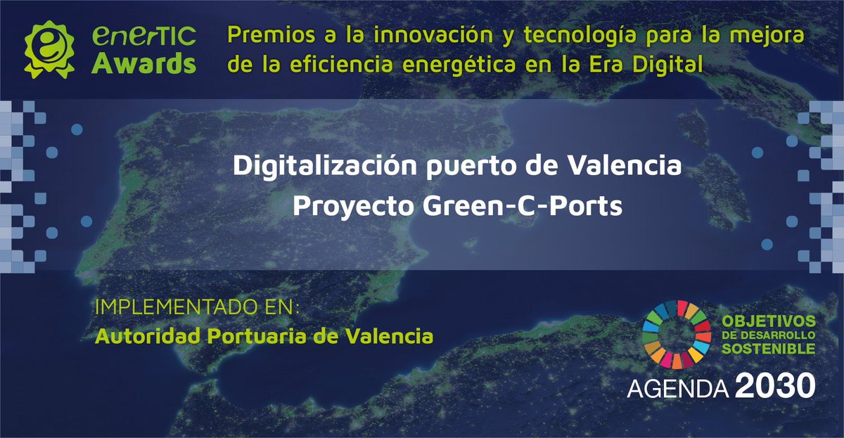 Green C Ports Project (@greencports) on Twitter photo Excellent news! The Green C Ports project has been awarded by the eighth edition of the EnerTIC Awards 2020 in the category of Intelligent Infrastructures. <a href="/enerTIC_es/">Plataforma enerTIC</a> Excellent news! The Green C Ports project has been awarded by the eighth edition of the EnerTIC Awards 2020 in the category of Intelligent Infrastructures. <a href="/enerTIC_es/">Plataforma enerTIC</a>