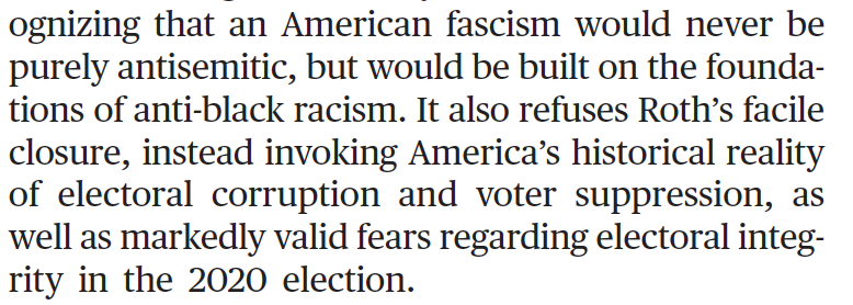 Or this, on The Plot Against America (HBO’s and Roth’s).  https://www.the-tls.co.uk/articles/the-plot-writes-itself-american-fascism-in-history-counterfactual-essay-sarah-churchwell/
