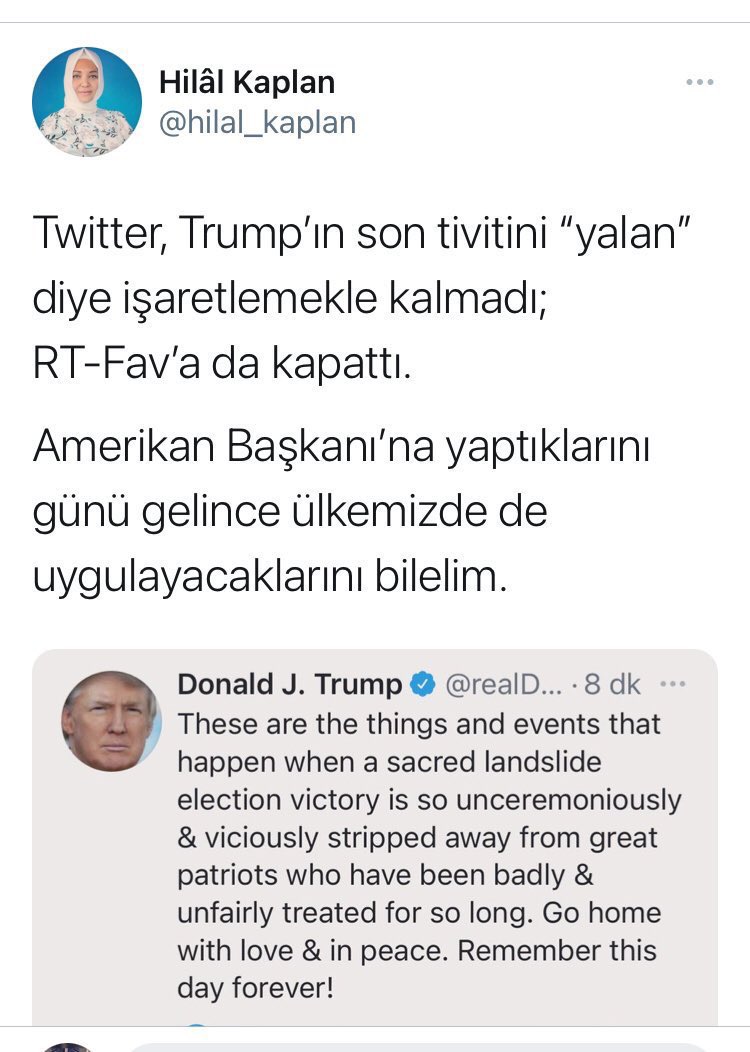 “Düşünür” burada; seçimi kaybederlerse RTE taraftarları meclisi işgal edecek, RTE de böyle tweetler atacak demek istiyor herhalde. Değil mi <a href="/hilal_kaplan/">Hilâl Kaplan</a>