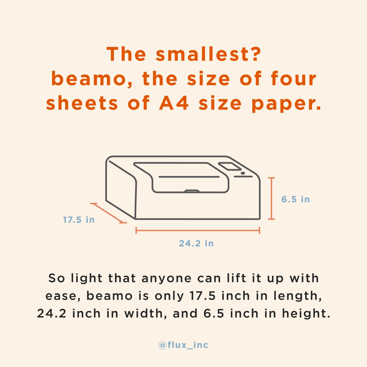 flux3dp's tweet photo. /Beyond the manual/
.
Laser-cutting machines come in miscellaneous sizes. Check out “Laser-cutting machines for dummies” to meet the largest and smallest laser-cutting machines on the planet.
.
#beyondthemanual #fluxlaser #ELI5 #fordummies https://t.co/go93tXg26F